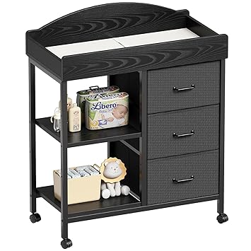 Changing Table Dresser, Baby Dresser with 3 Drawers
