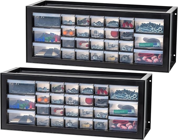 USA Screw Tool Organizer Small Parts Cabinet Chest, 44-Drawer Hardware Electronics