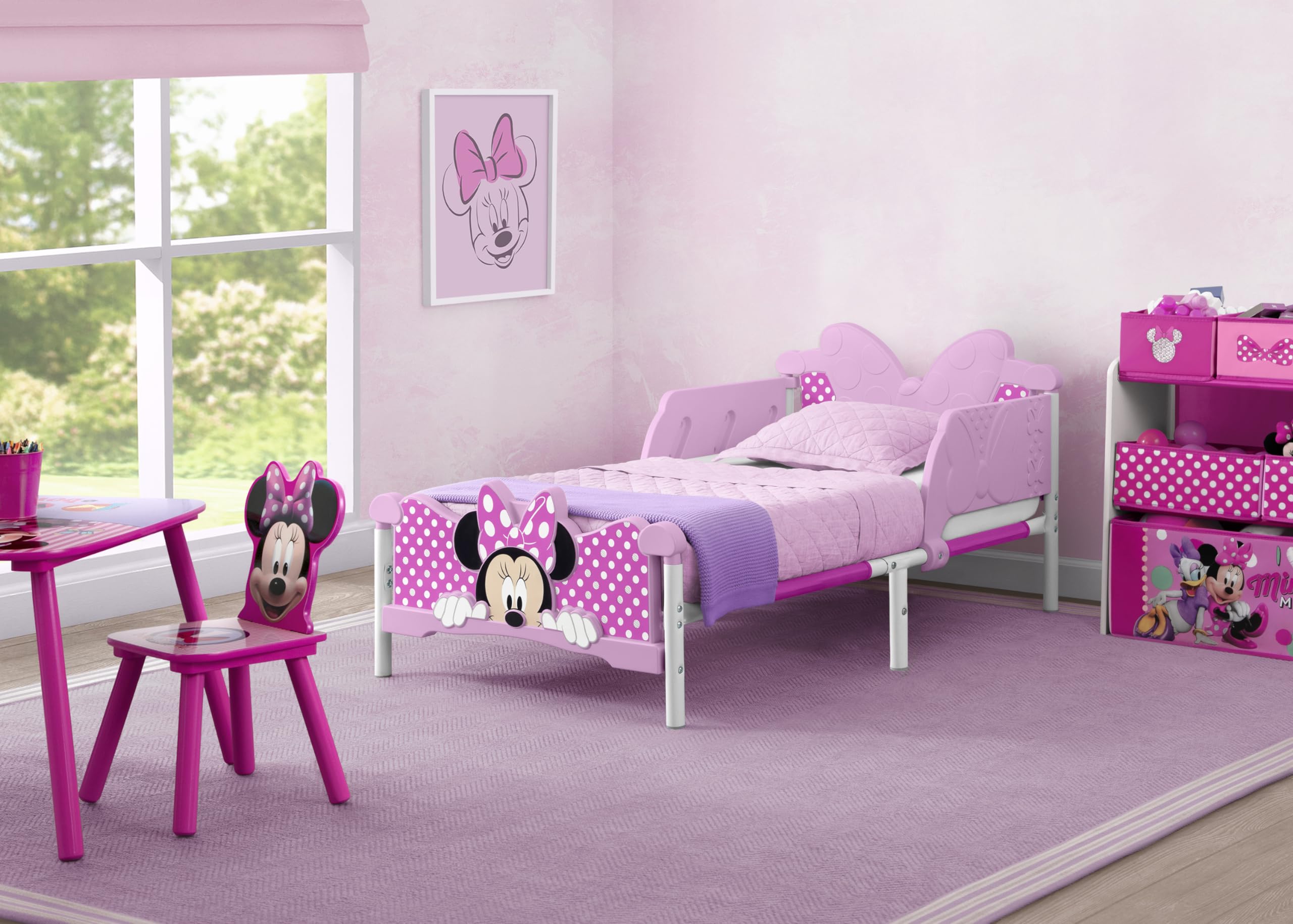 Minnie Mouse 3D Toddler Bed, Pink