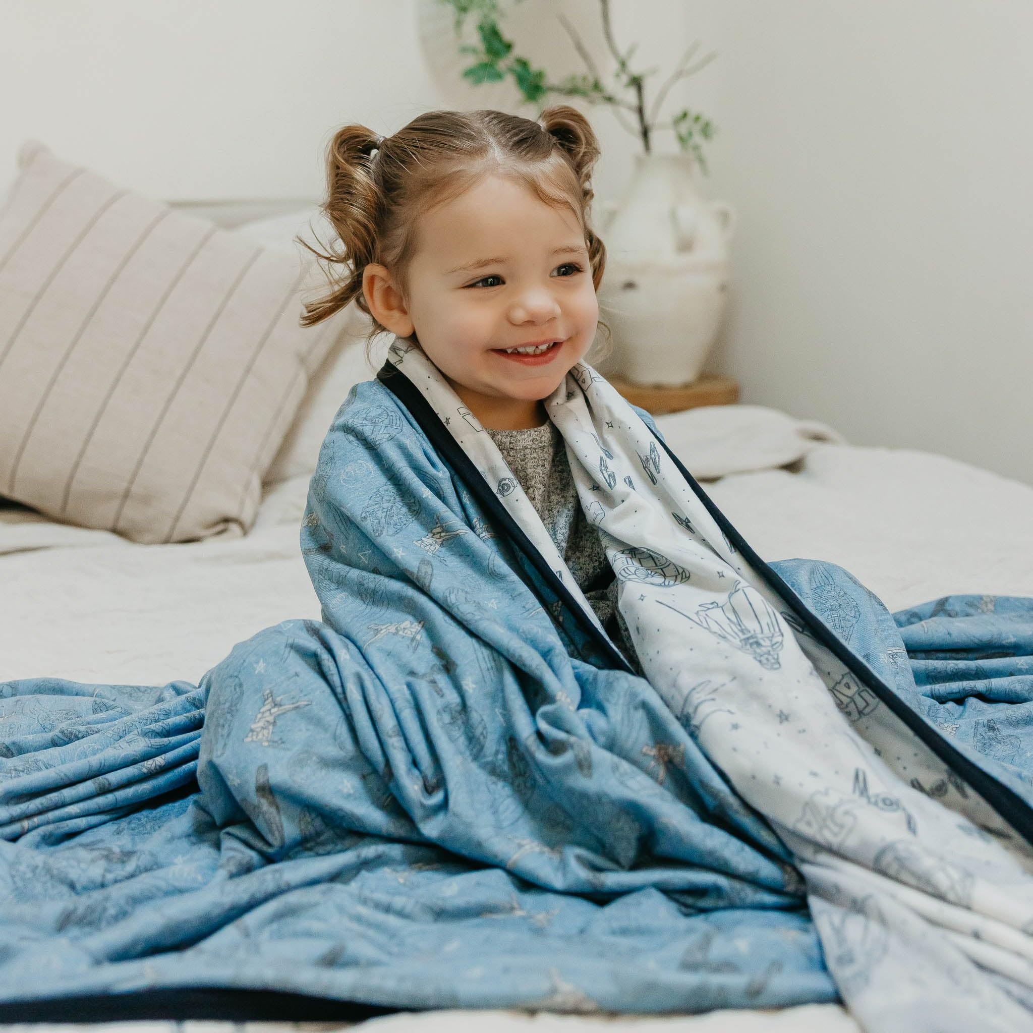 Premium Knit 3-Layer Stretchy Throw Blanket