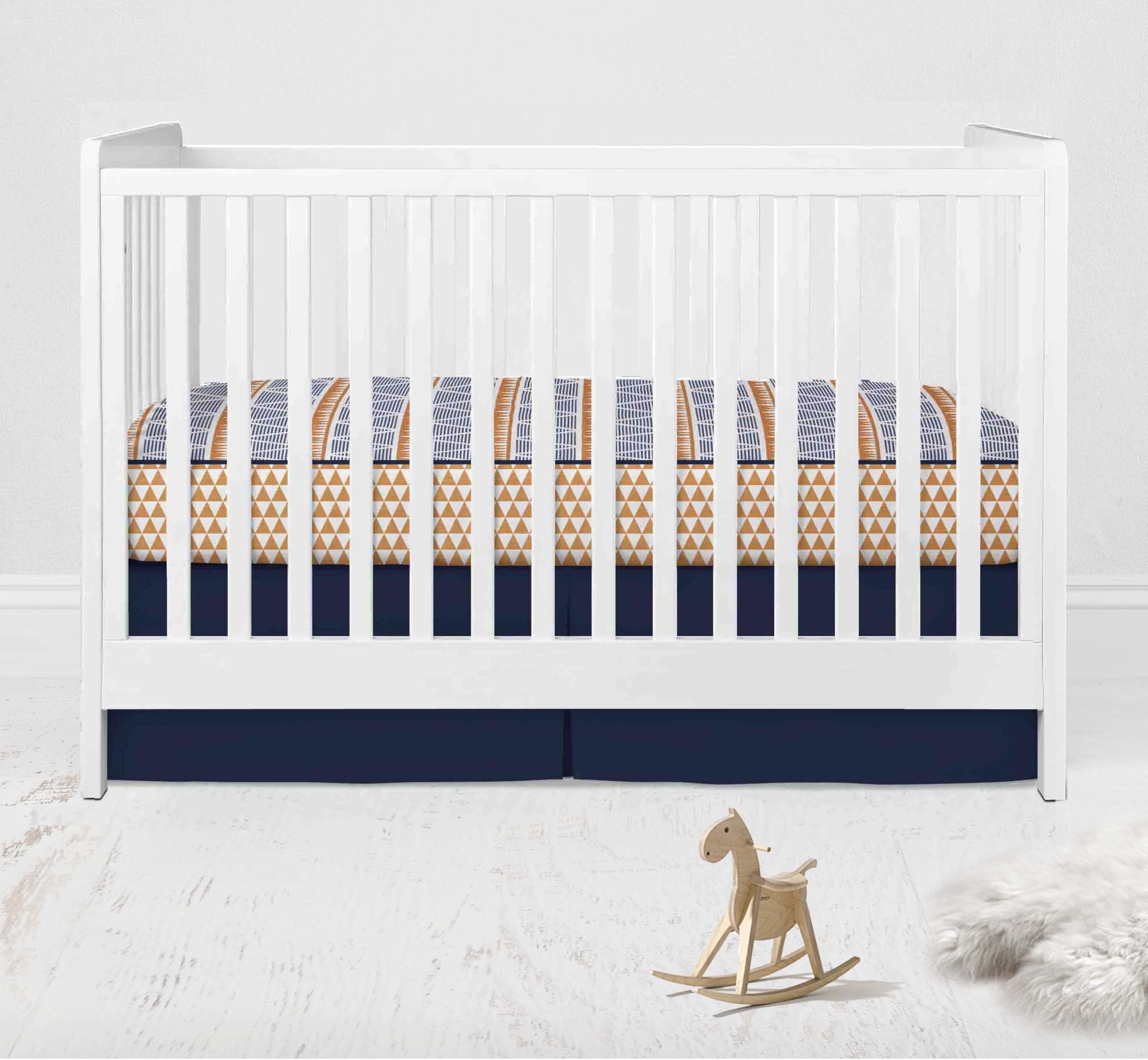 100 Percent Breathable Cotton Muslin/Percale 10 Piece Nursery Baby Crib Bedding Set