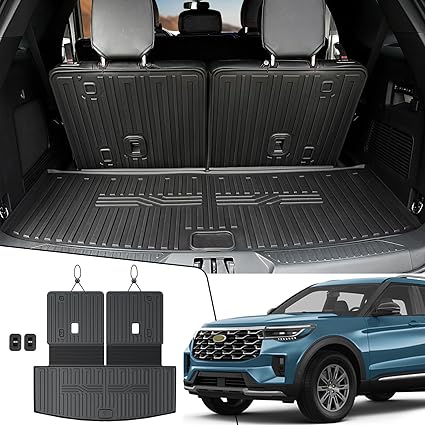Floor Mats for 2020-2024 2025 Ford Explorer 7 Seats Bench Seat Car