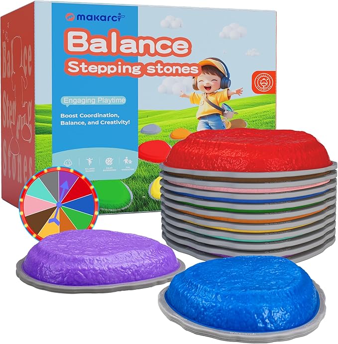 Stepping Stones for Kids,6pcs Toddler Sensory Toys Kids Coordination & Motor Skills Play