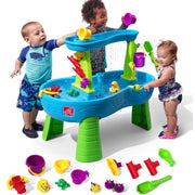 Rain Showers Splash Pond Water Table, Kids Water and Sand Activity Sensory Playset