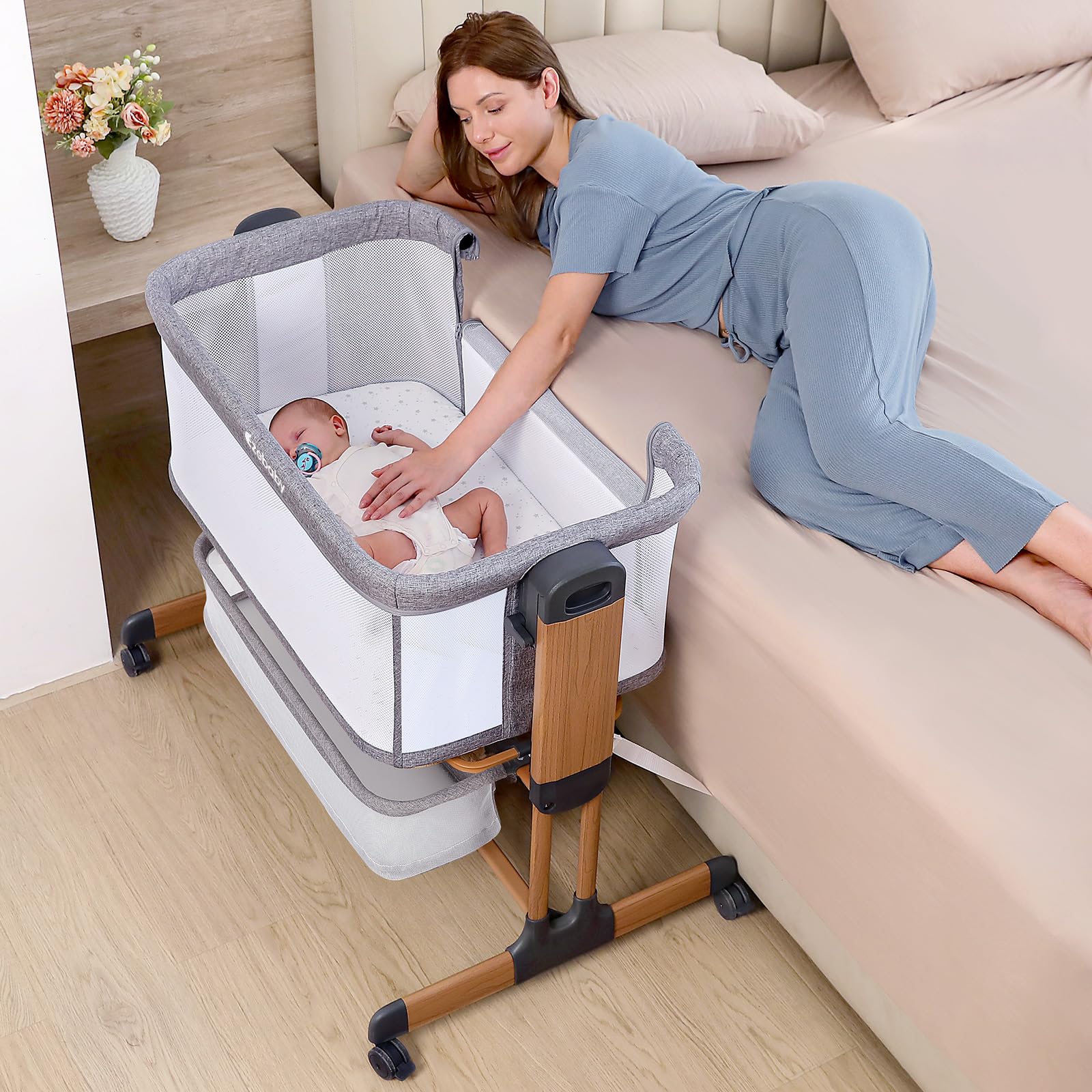 3-in-1 Baby Bassinet with Rocking Feature