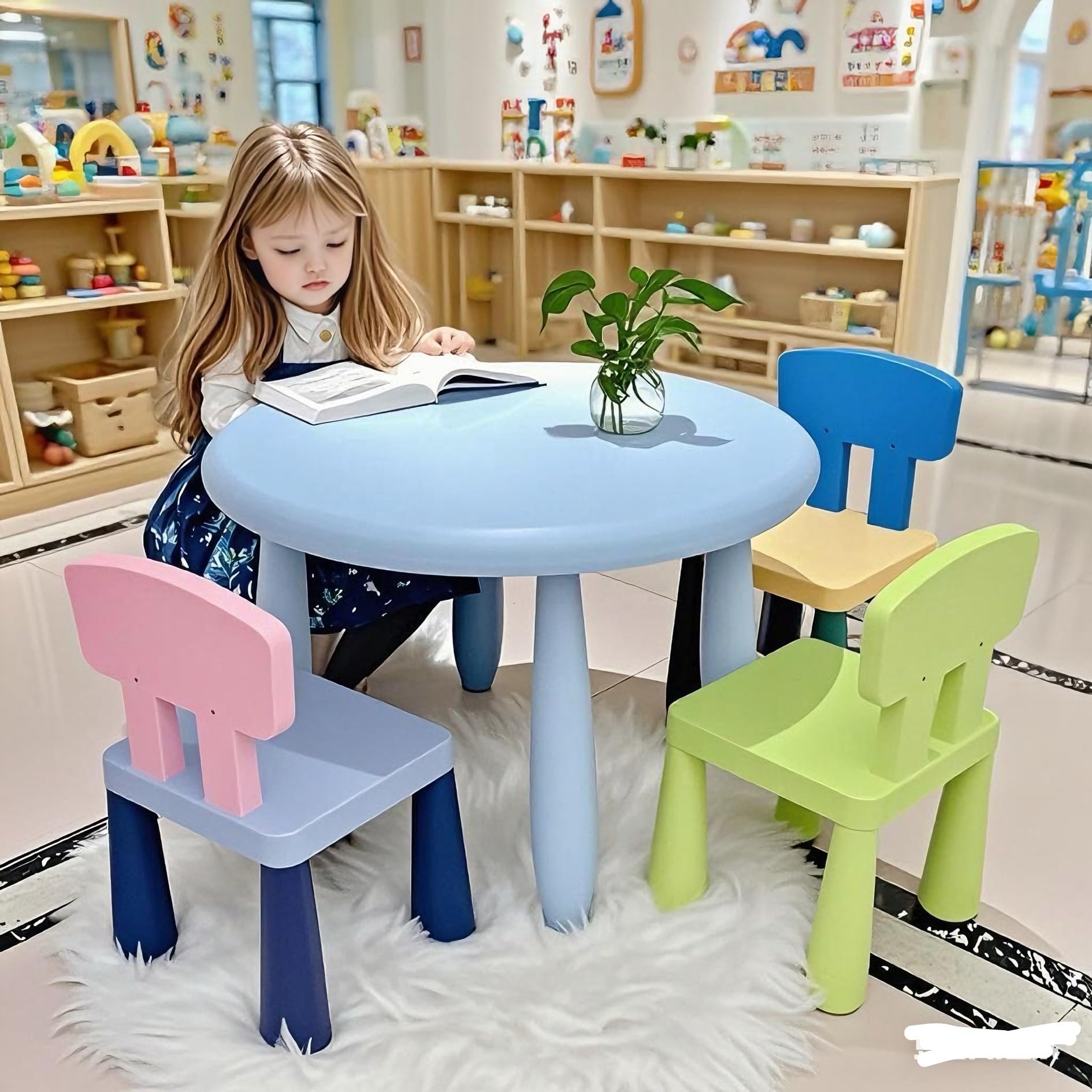 Kids Table and 4 Chairs Set