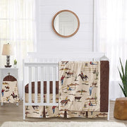 Western Cowboy 4-Piece Crib Bedding Set