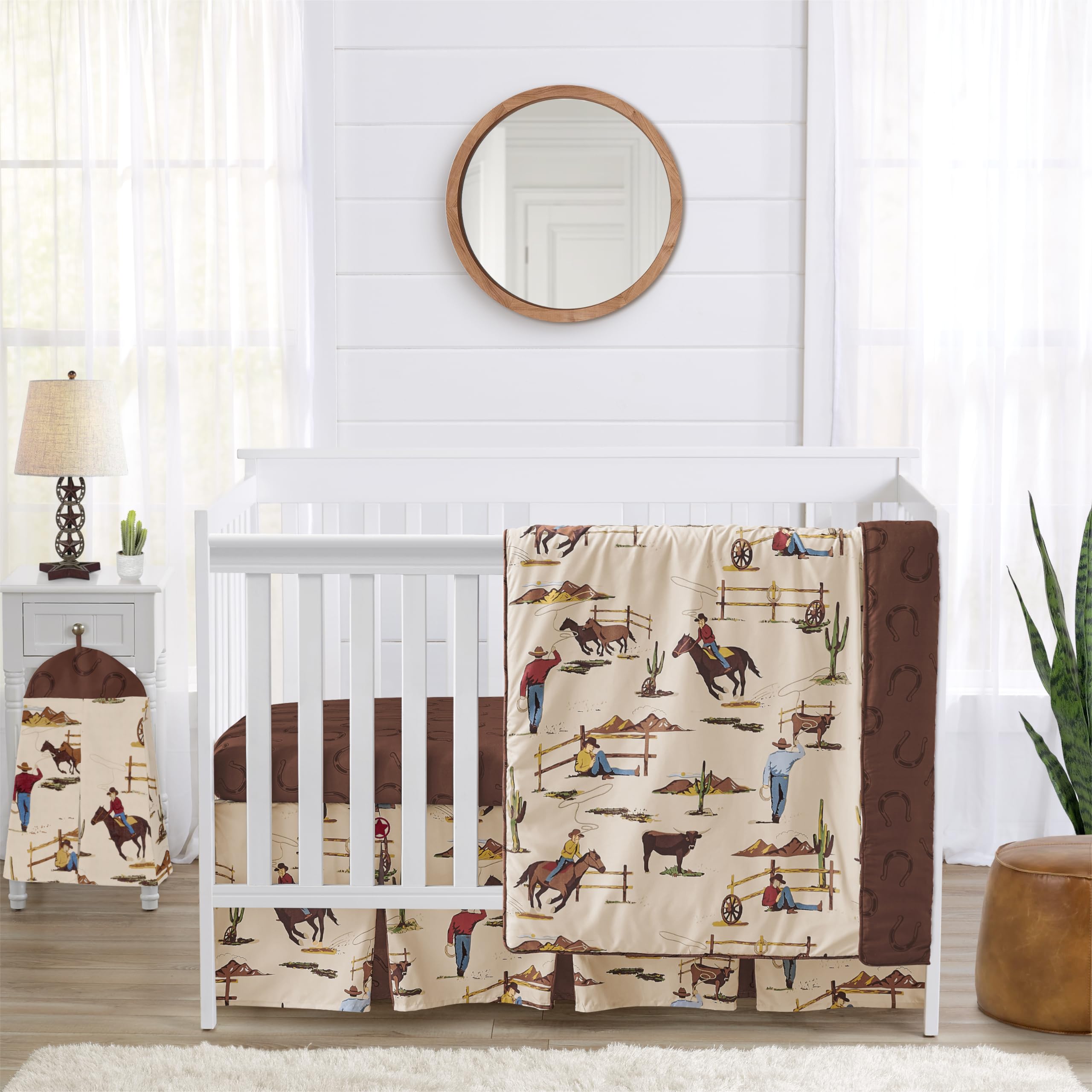 Western Cowboy 4-Piece Crib Bedding Set