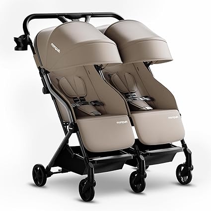 Lithe Double Stroller, Lightweight Side by Side Stroller for Newborn