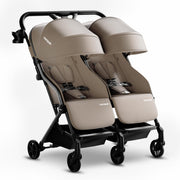 Lithe Double Stroller, Lightweight Side by Side Stroller for Newborn
