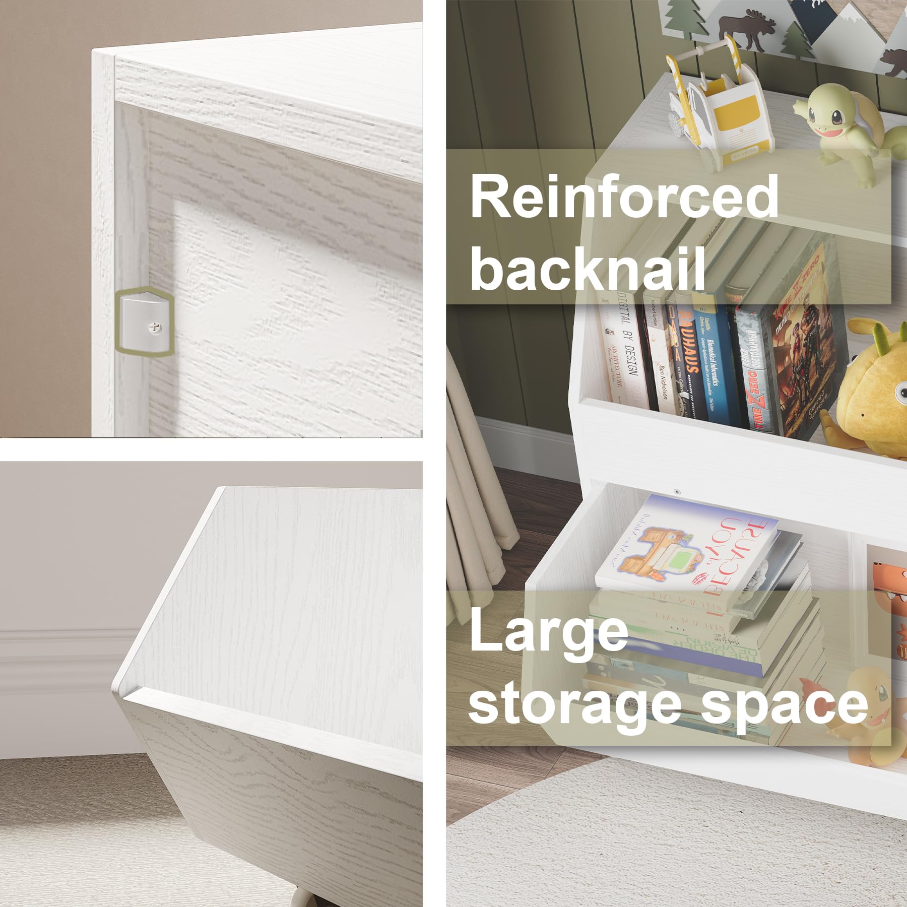 Kids Toy Storage Organizer with Moveable Drawers