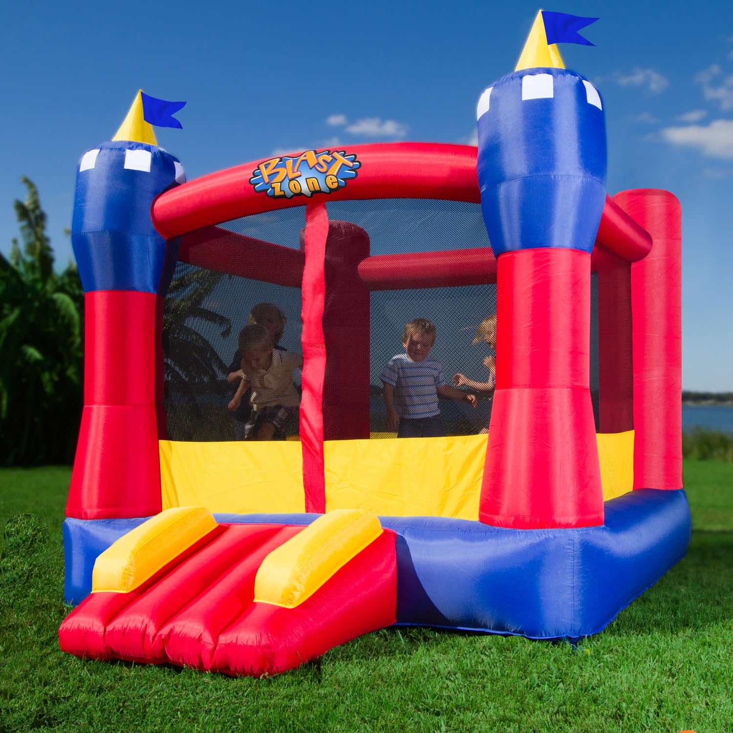 Magic Castle - Inflatable Bounce House with Blower - Premium Quality - Indoor/Outdoor