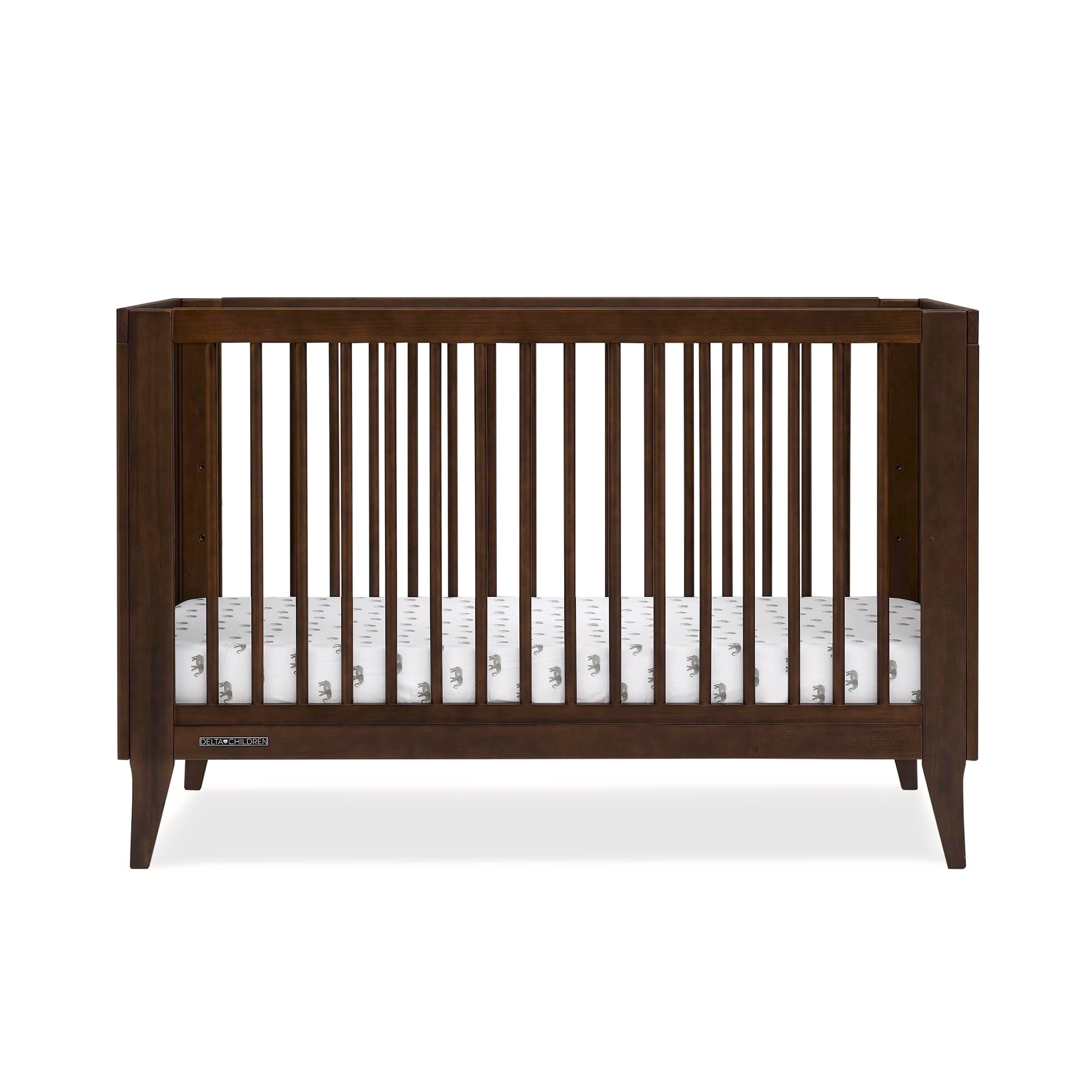Children Ollie 4-in-1 Convertible Crib - Greenguard Gold Certified, Walnut Espresso