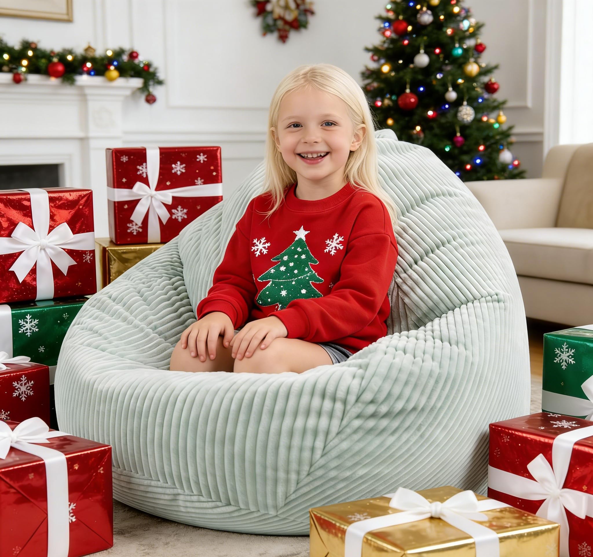 Memory Foam Bean Bag Chair for Kids and Teens