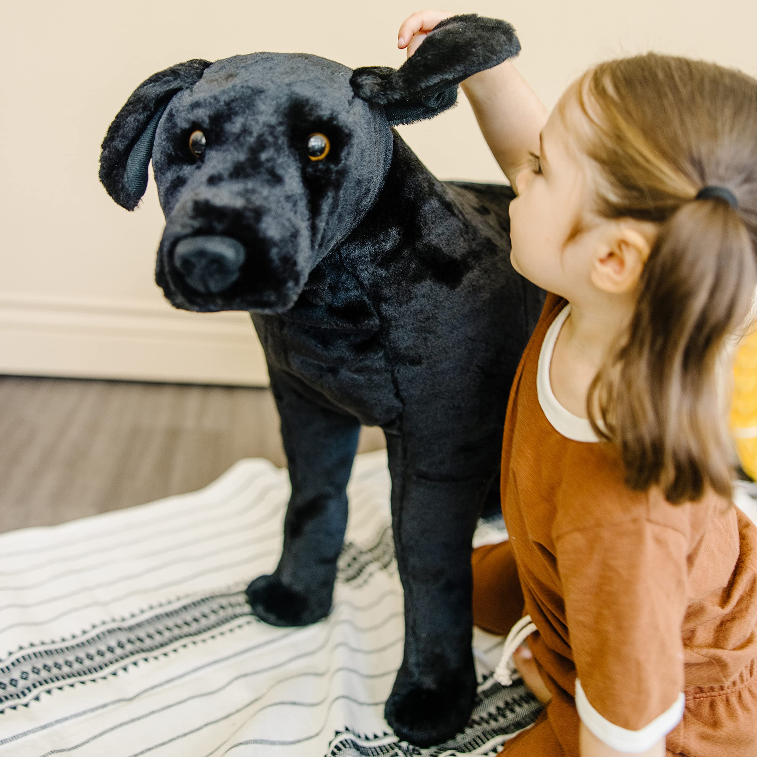 Giant Black Lab - Lifelike Stuffed Animal Dog (over 2 feet tall)