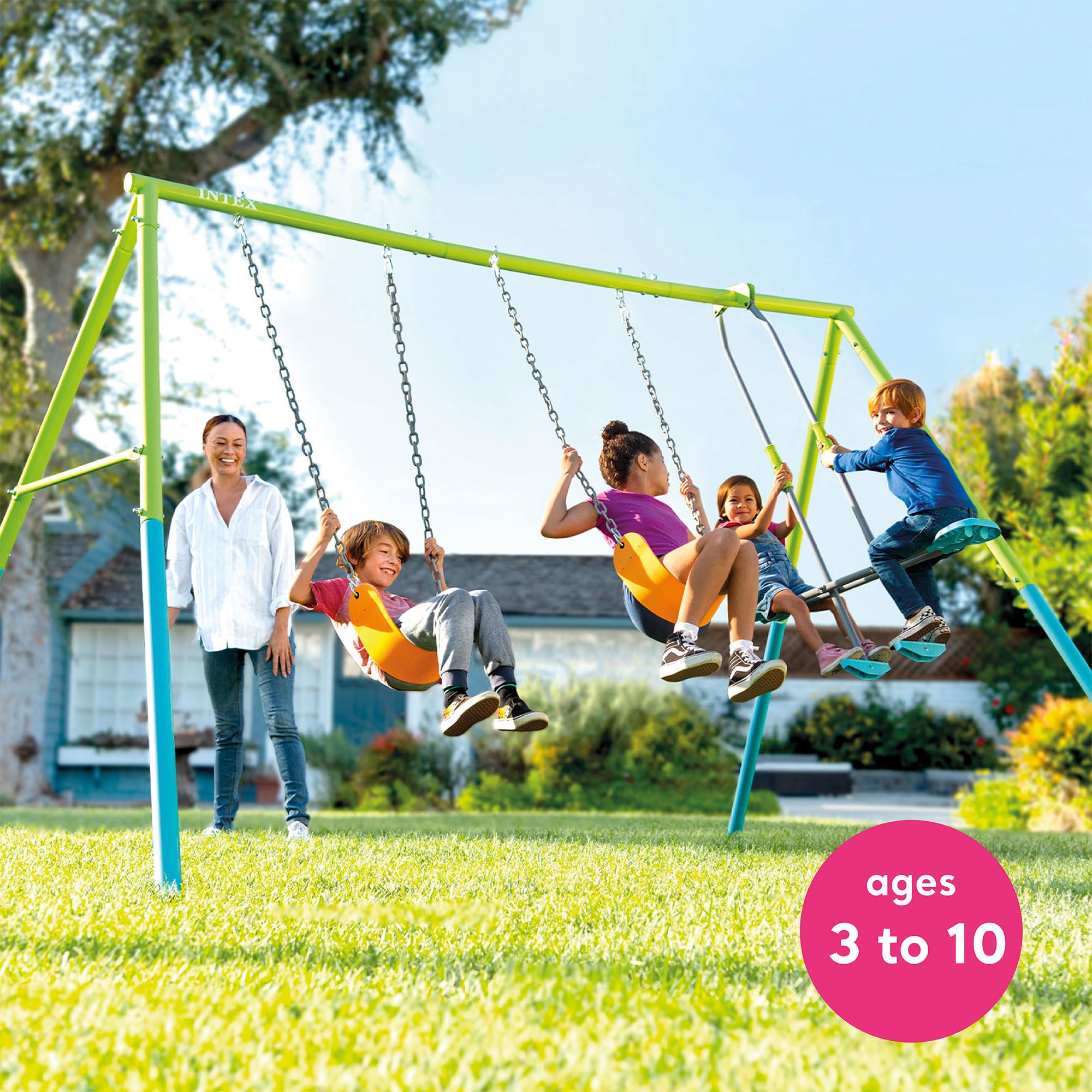 Heavy Duty Backyard Feature Swing Set