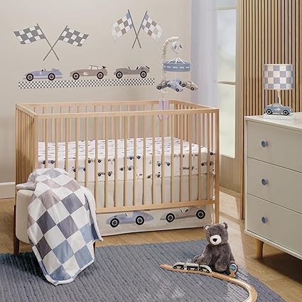 Daisy Dreams 3-Piece Crib Bedding Set - Pink, White, Modern, Garden
