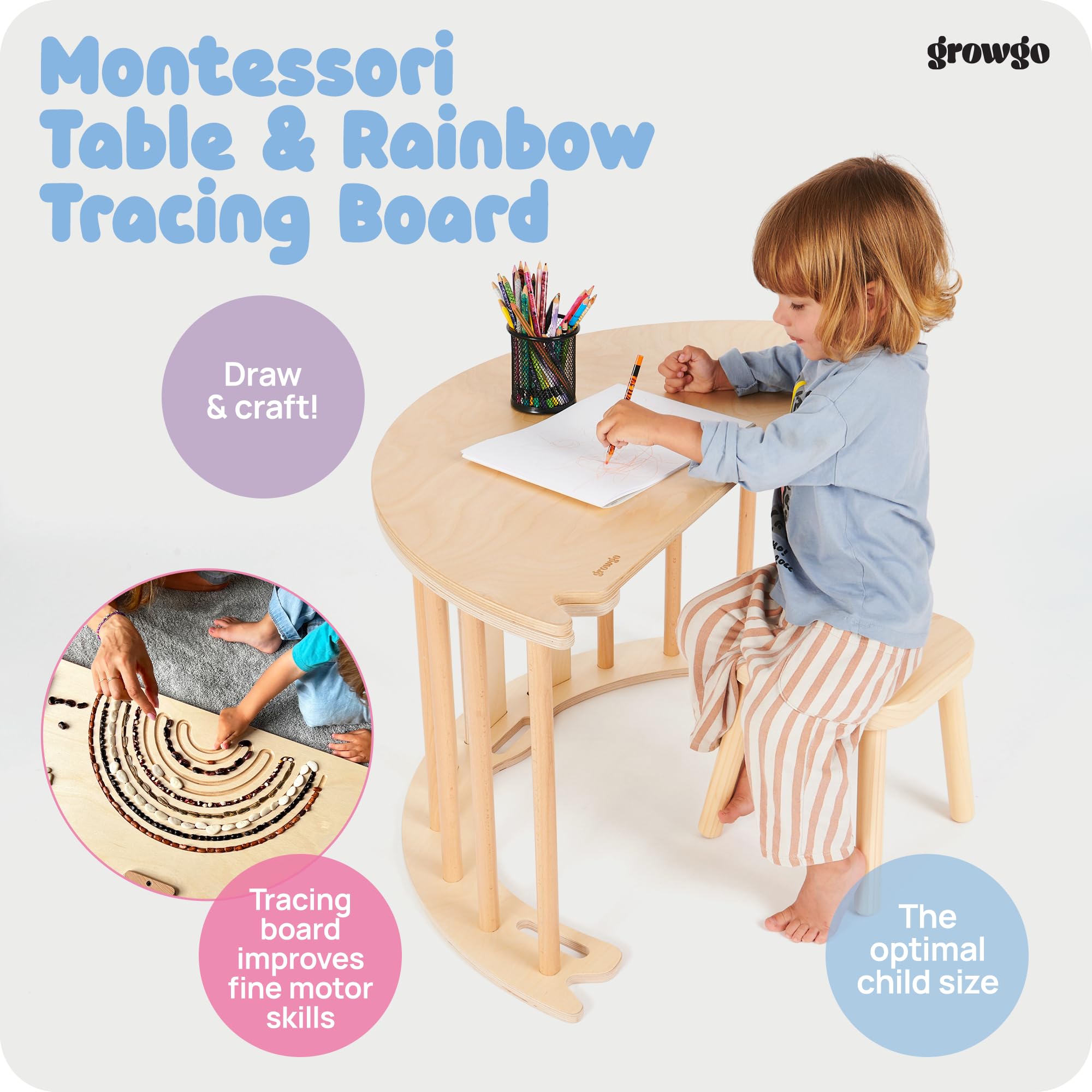 Climbing Arch for Toddlers - Montessori Rocker and Balance Board