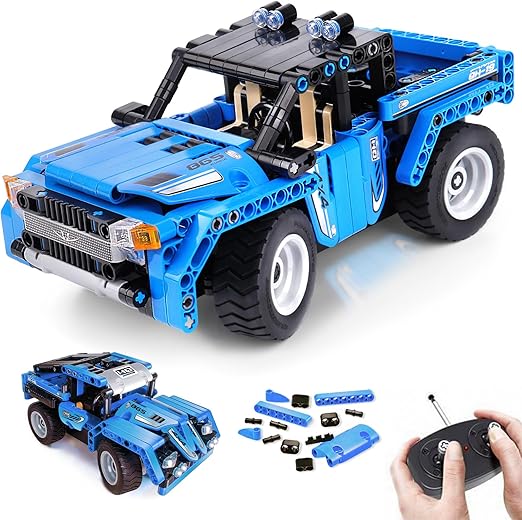 STEM Building Car Toys for Kids Boys - Remote & APP Control Block Set