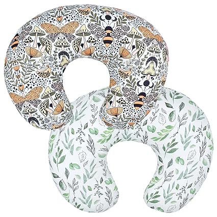 2 Pack Baby Nursing Pillow Cover Newborn U-Shaped Breastfeeding Pillowcase