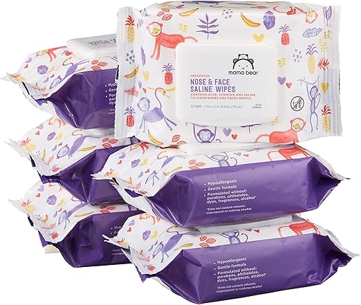 Mama Bear Gentle Fragrance Free Baby Wipes, Hypoallergenic