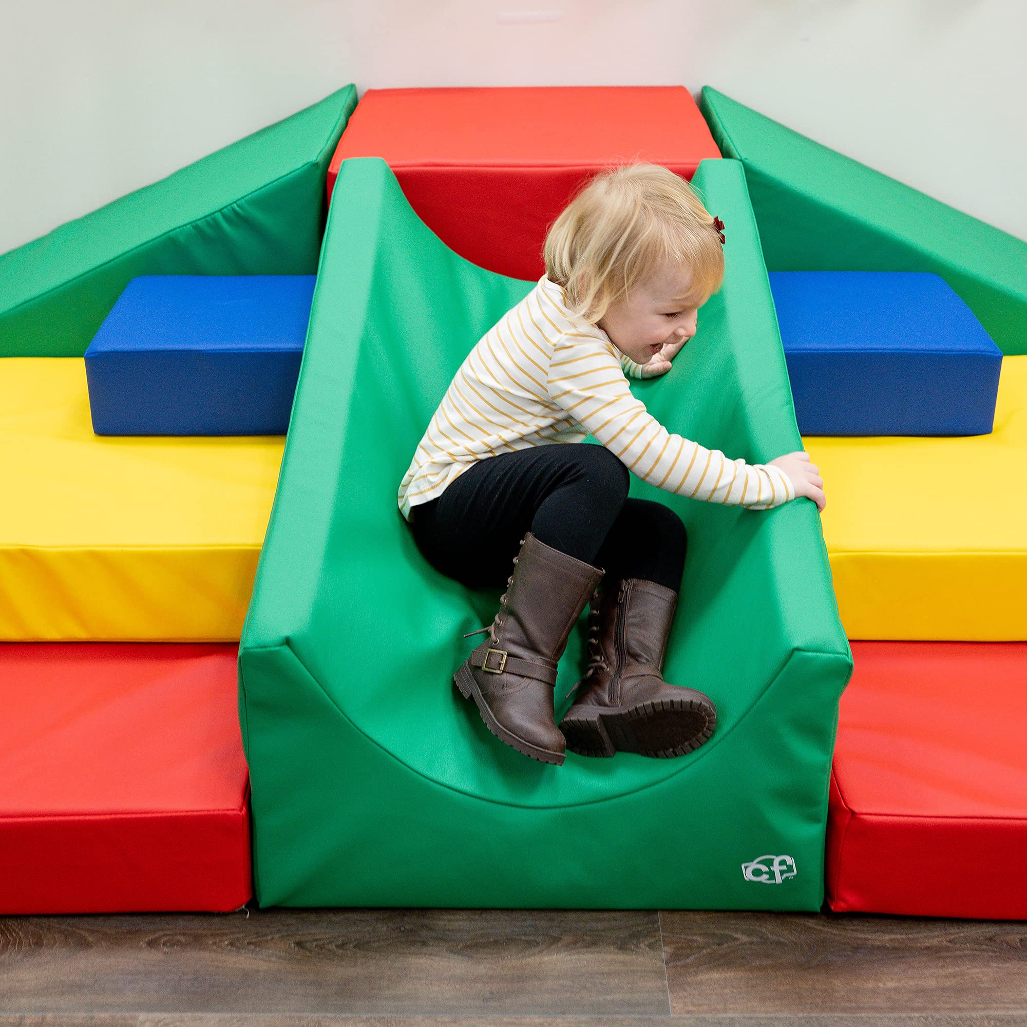 Toddler Indoor Climber Soft Play Structure with Ramps and Steps