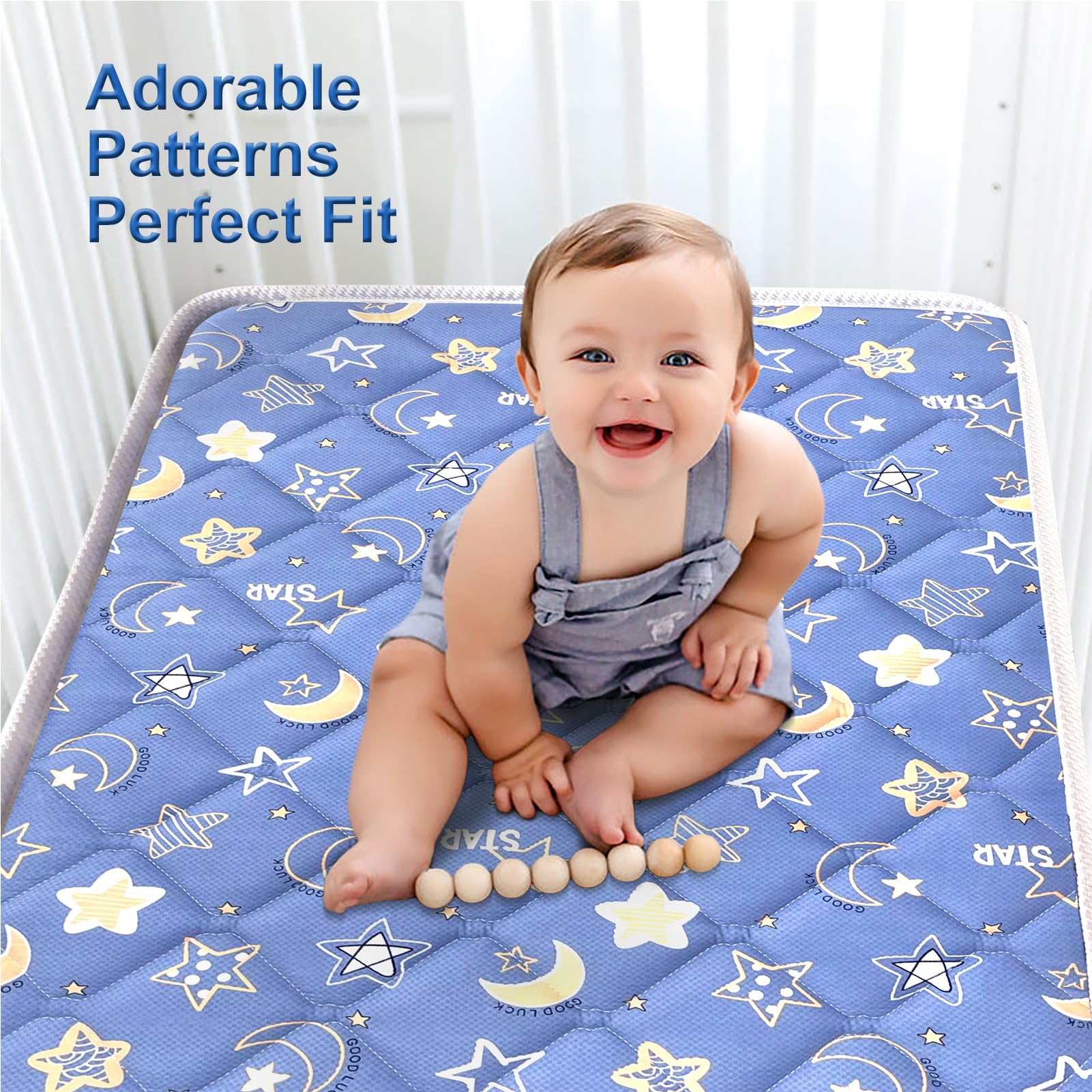 Premium Crib and Toddler Mattress - Firm Breathable Hypoallergenic