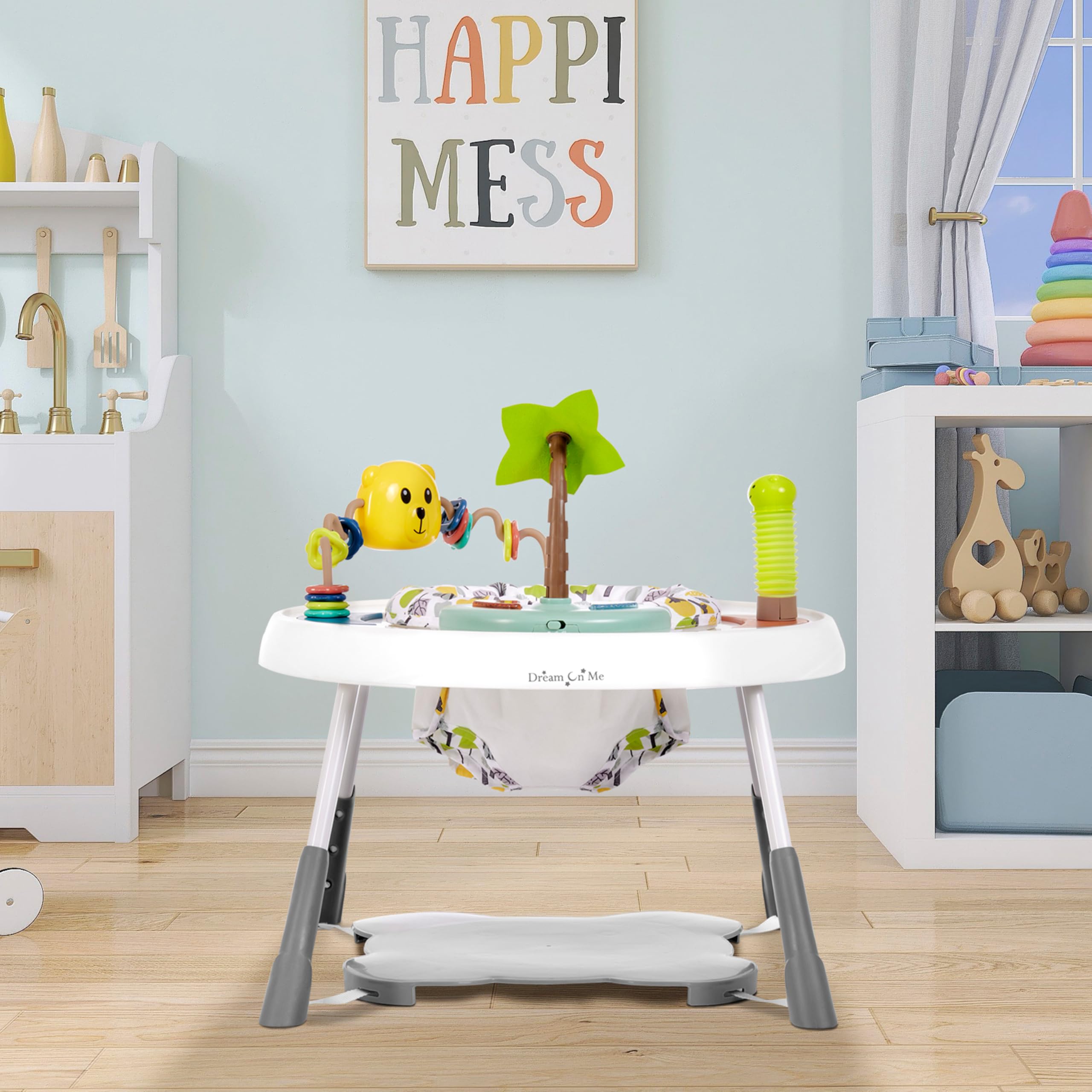 Curio Sit N Seek Baby Activity Center in Lime, 2 in 1 Activity Center and Play Table
