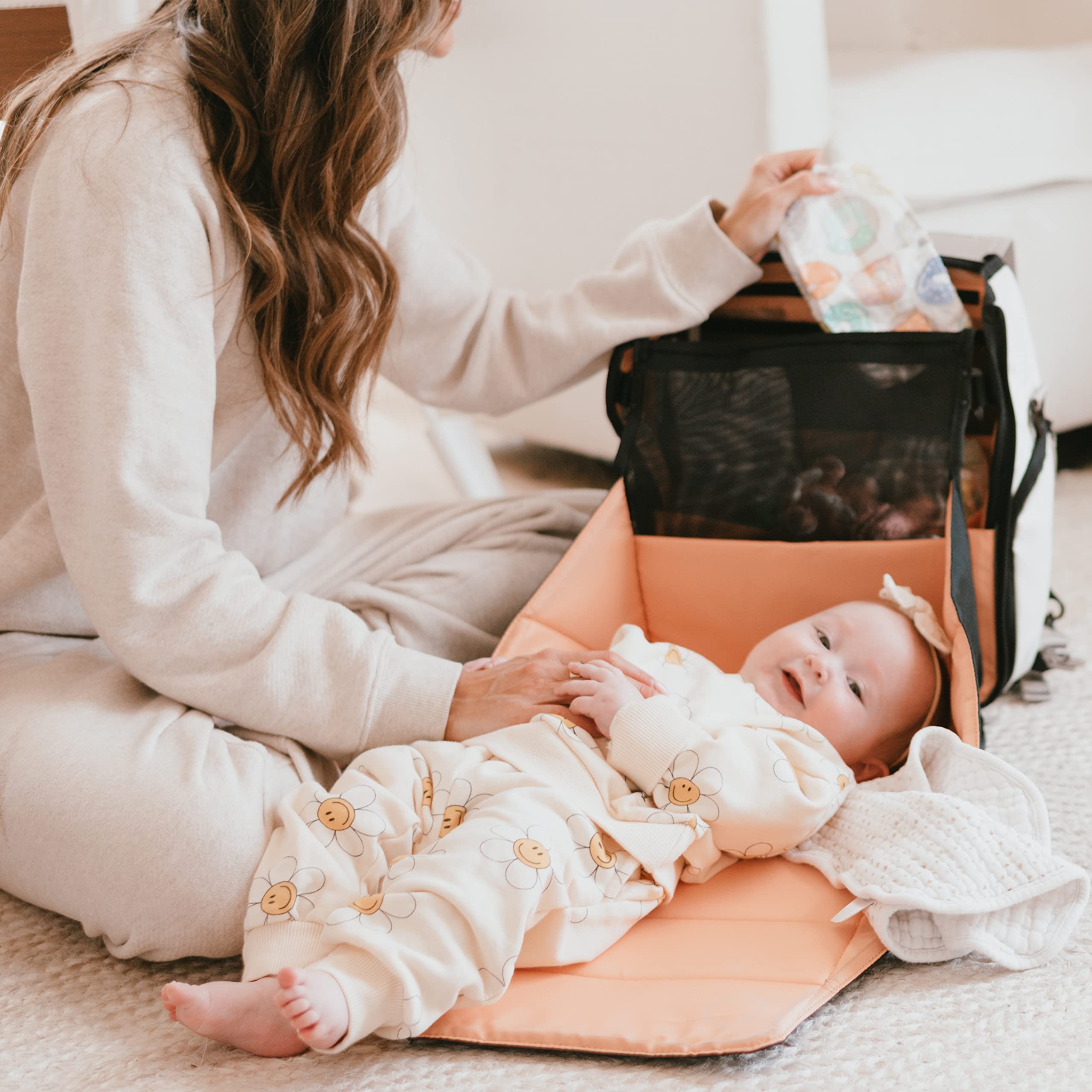Willow Eco-Friendly Diaper Bag Backpack - Unisex Baby Diaper Bag