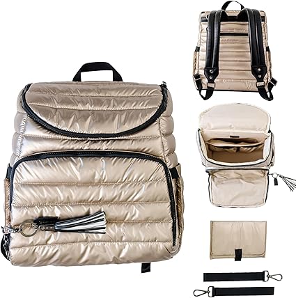 Gallery Diaper Bag Backpack - Casual Day-to-Day Backpack Fits 15"