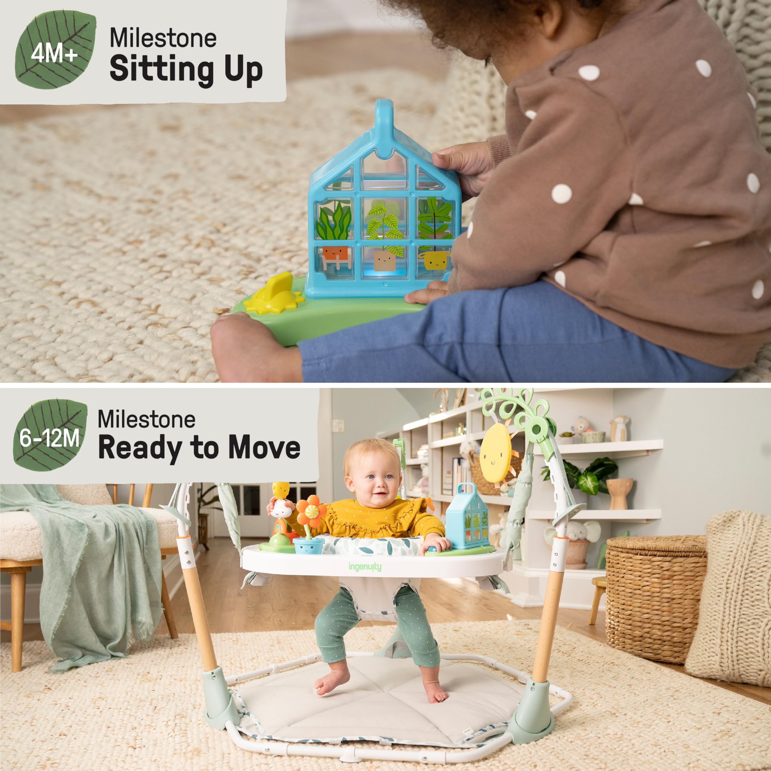 6-in-1 Baby Activity Center with Play Gym and Jumper