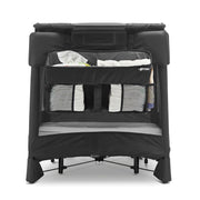 Playard Diaper Caddy, Storage for Diapers, Baby Wipes, and Organization, Black