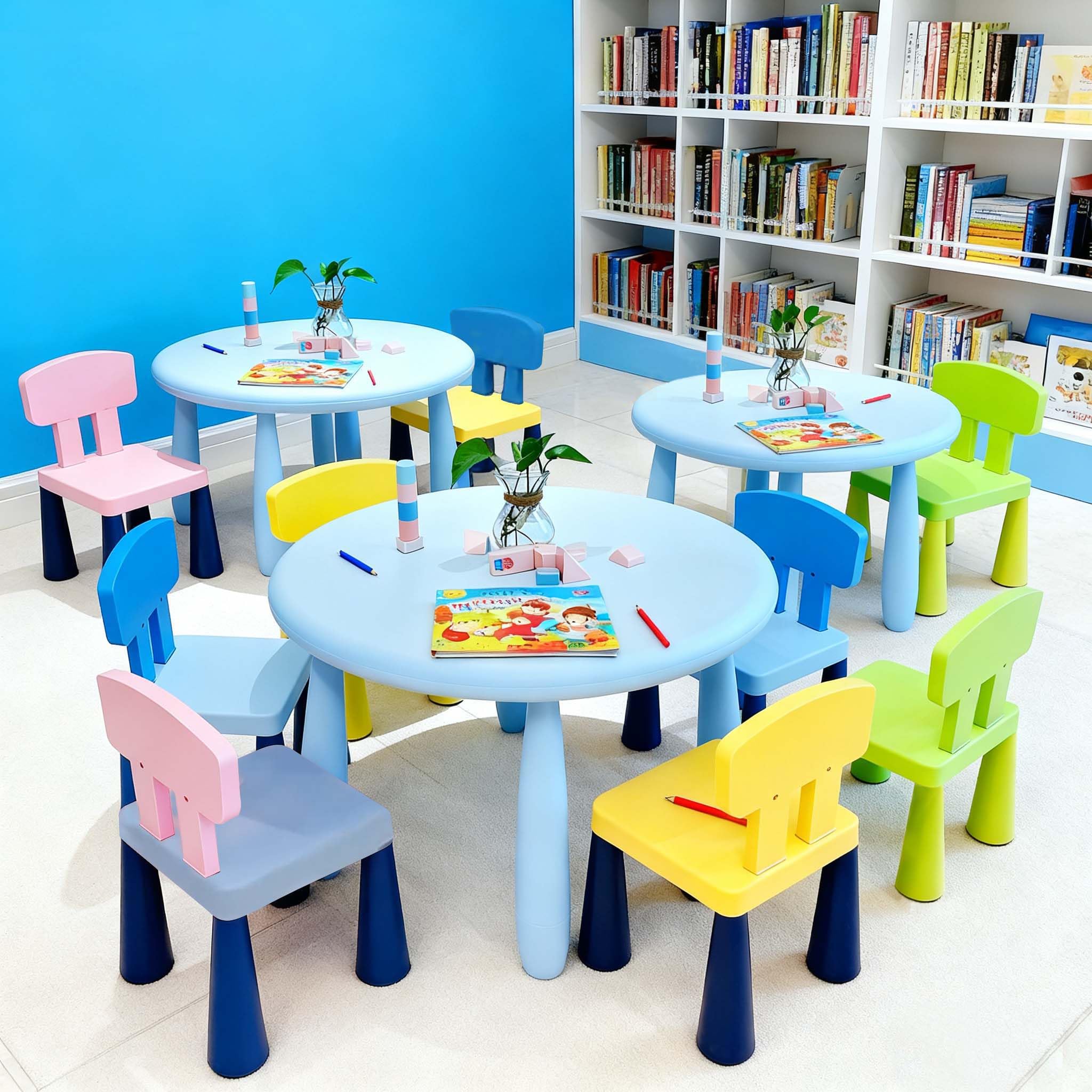 Kids Table and 4 Chairs Set