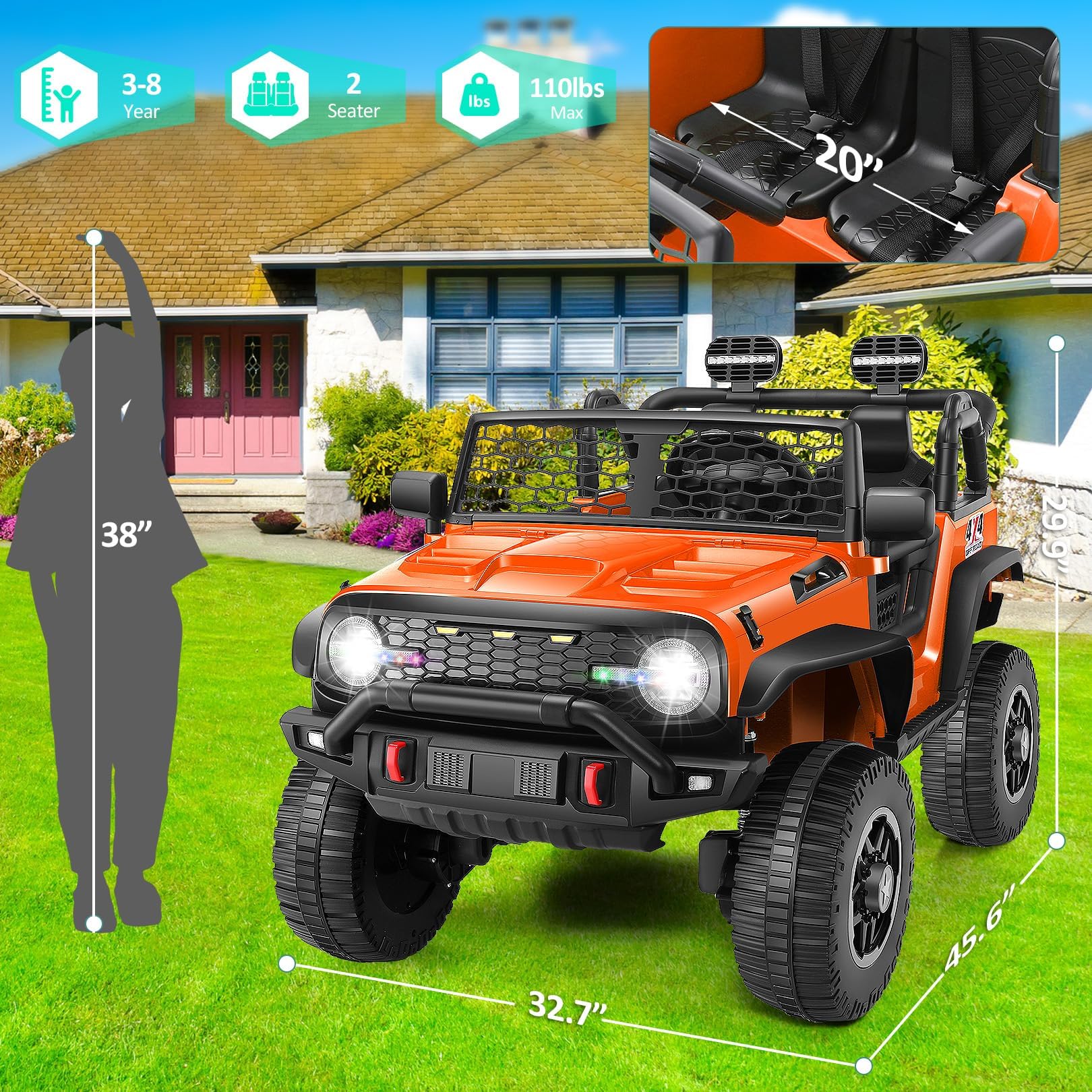 24V Kids Ride-On Truck with Remote Control