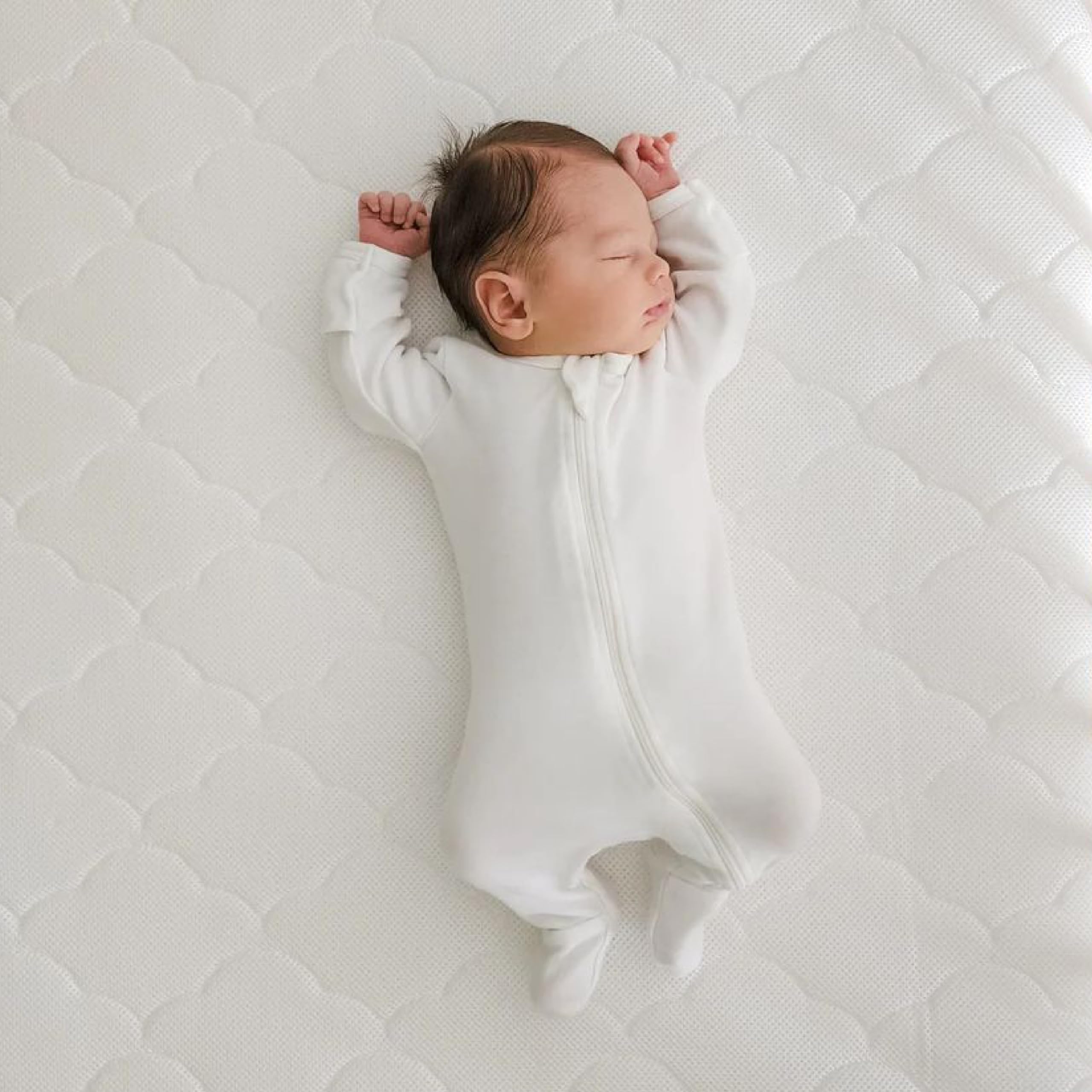 Breathable Washable Crib Mattress 2-Stage Infant Toddler