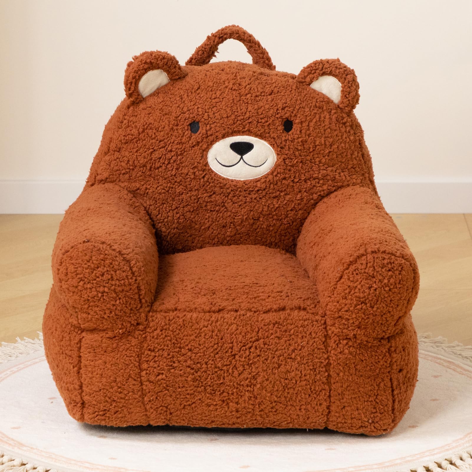 Kids Foam Filled Chair with Soft Plush Cover