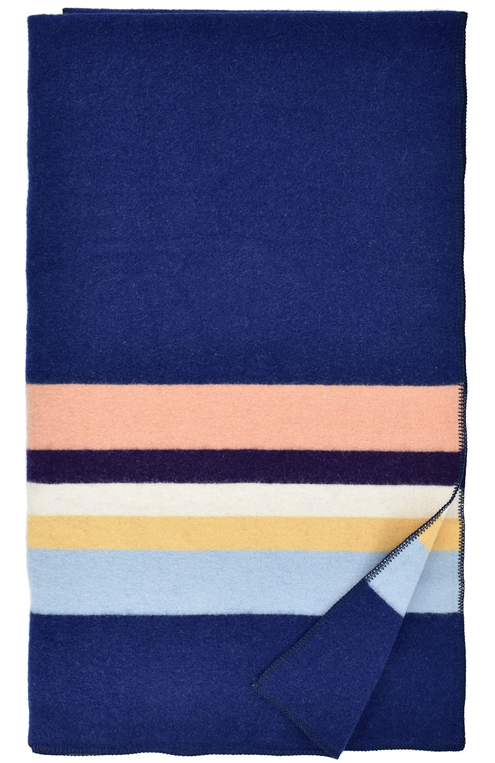 Merino Wool Blanket Full Queen Pacific Nights