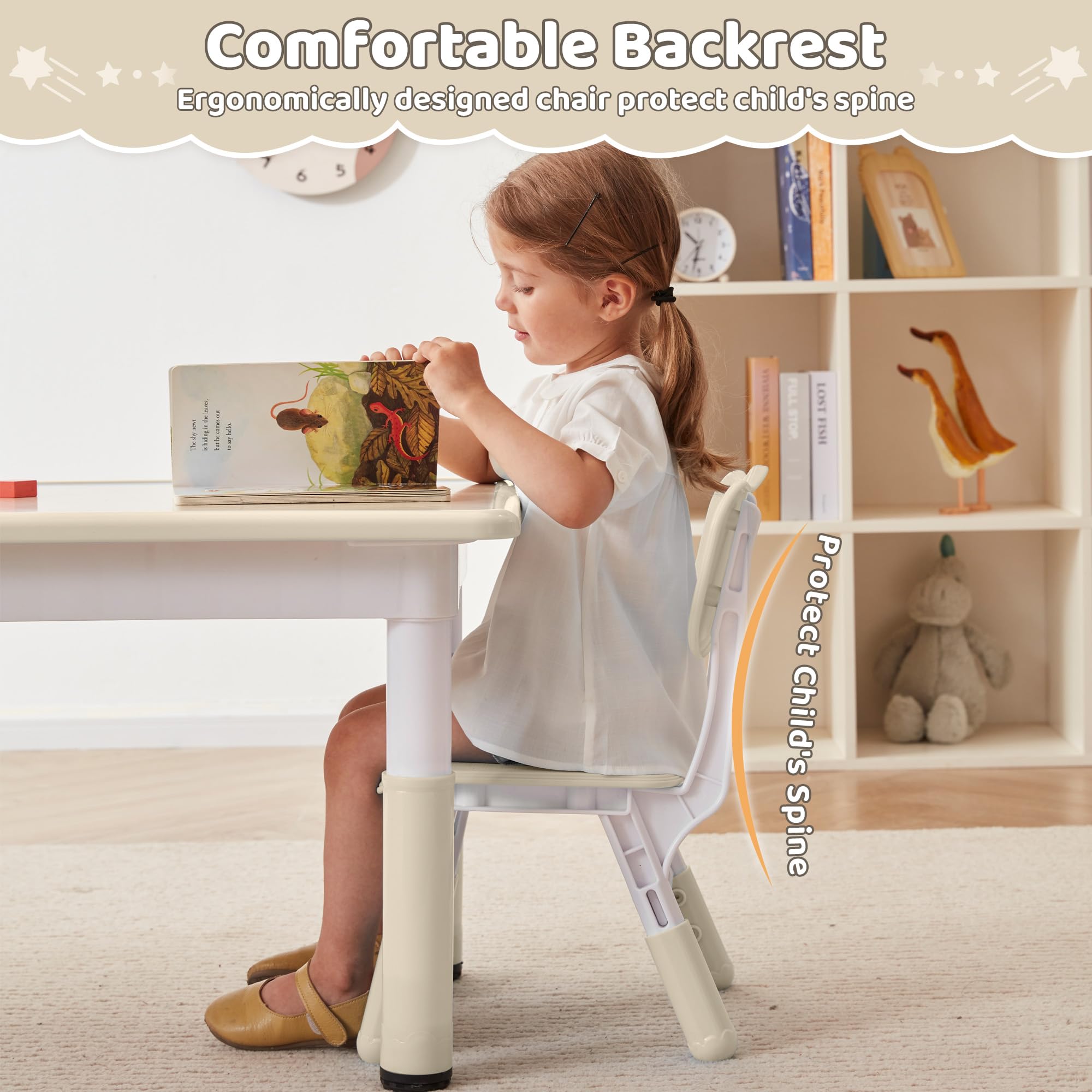 Adjustable Toddler Chairs Set for Ages 2-8