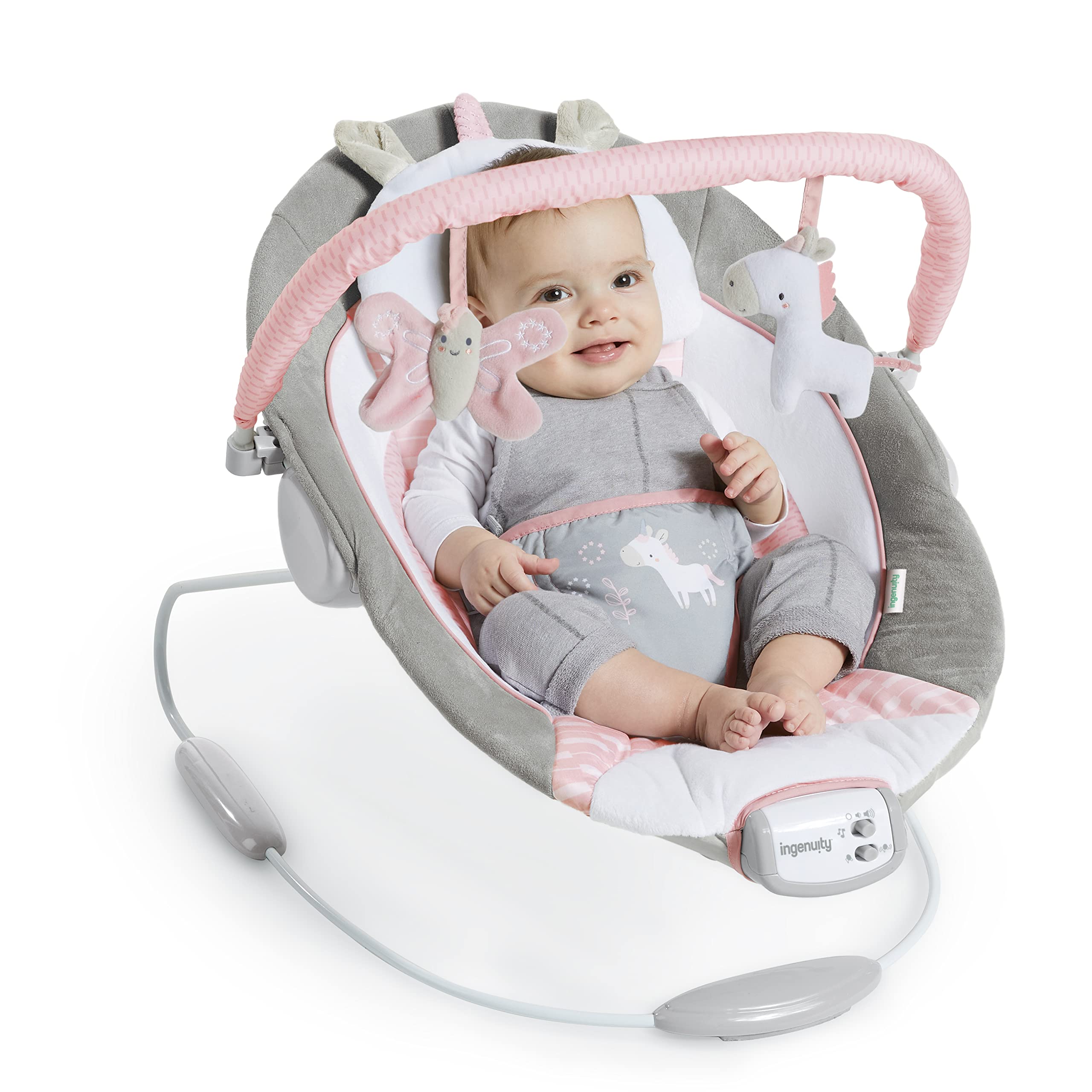 Soothing Baby Bouncer Infant Seat with Vibrations & Music