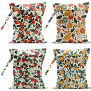 4 Pack Cute Fruit Wet Bag Waterproof Washable Reusable iaper Travel Beach Pool