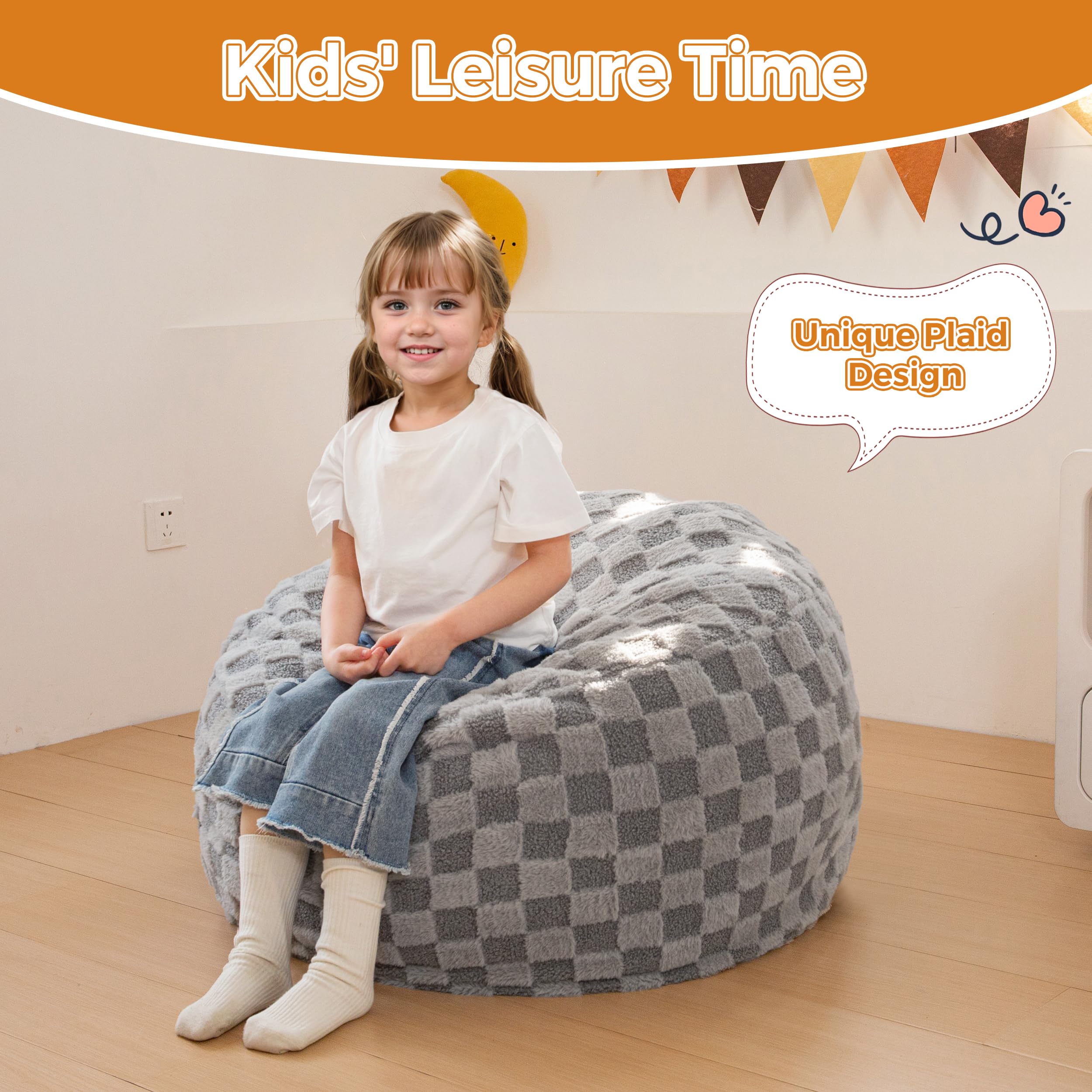 Convertible Kids Bean Bag Chair Bed