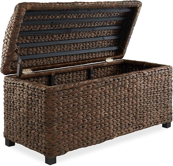 36" Storage Trunk with Curved Lid and Safety Hinge