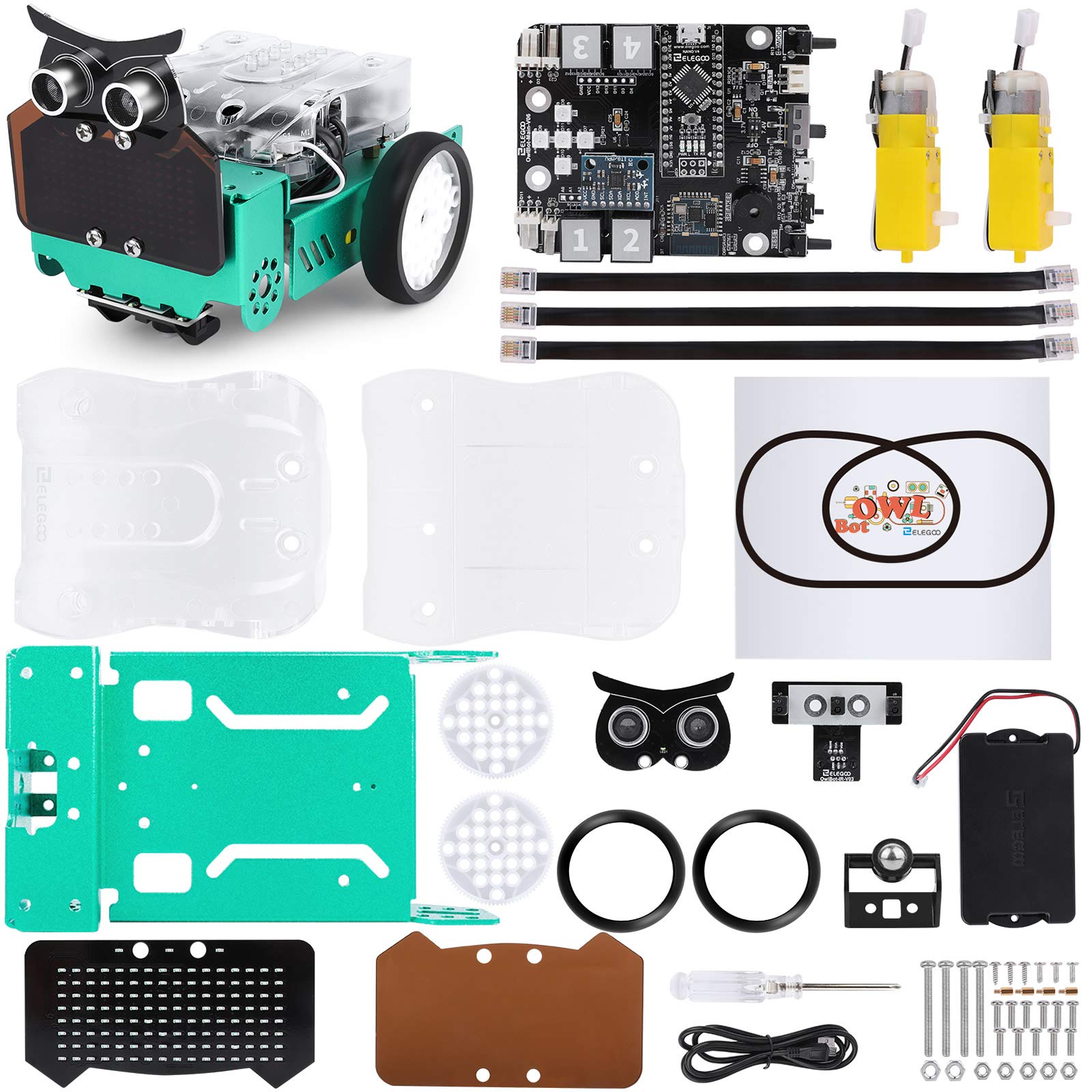 Owl Smart Robot Car Kit for Arduino Robotics for Kids Ages 8-12 12-16