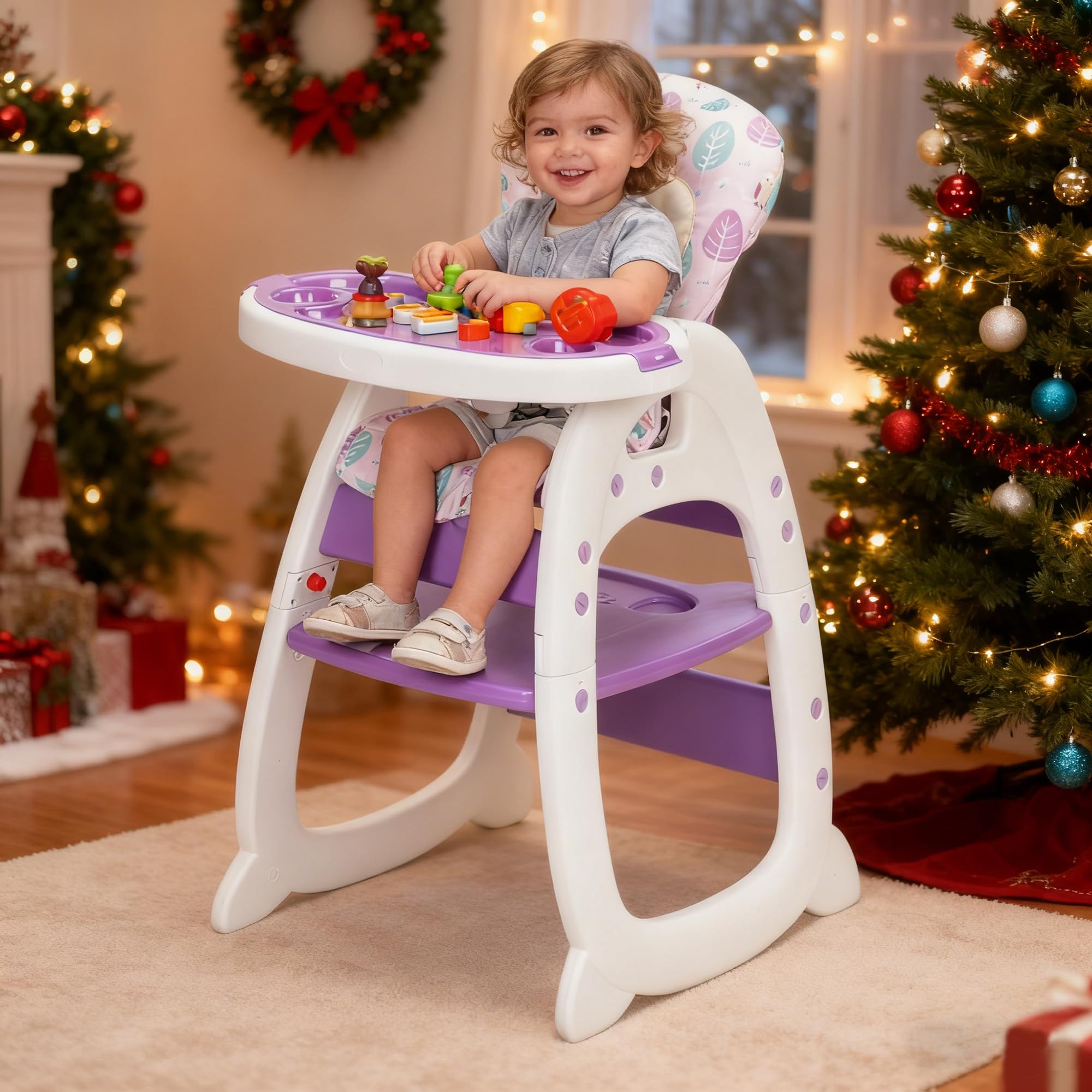 Adjustable Convertible High Chair for Babies and Toddlers