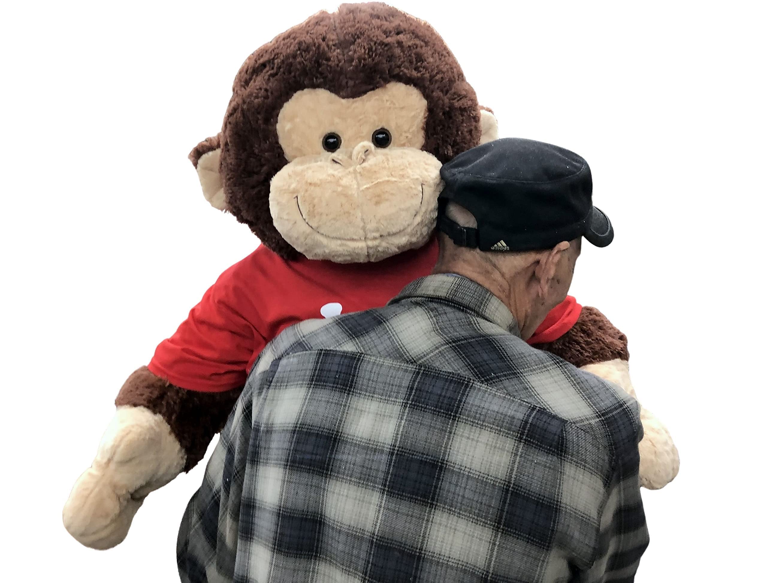 Giant Stuffed Monkey with I Love You Shirt - Large 4-Foot Extra-Soft Animal
