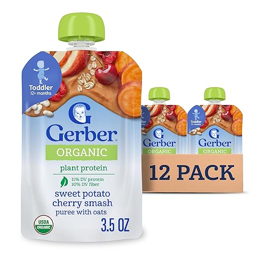 Organic Baby Food Pouches, Toddler, Plant-tastic, Banana Berry & Veggie Smash