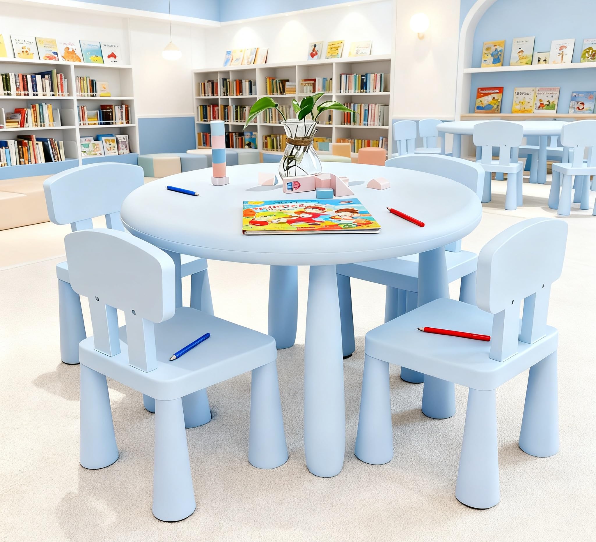 Kids Table and 4 Chairs Set