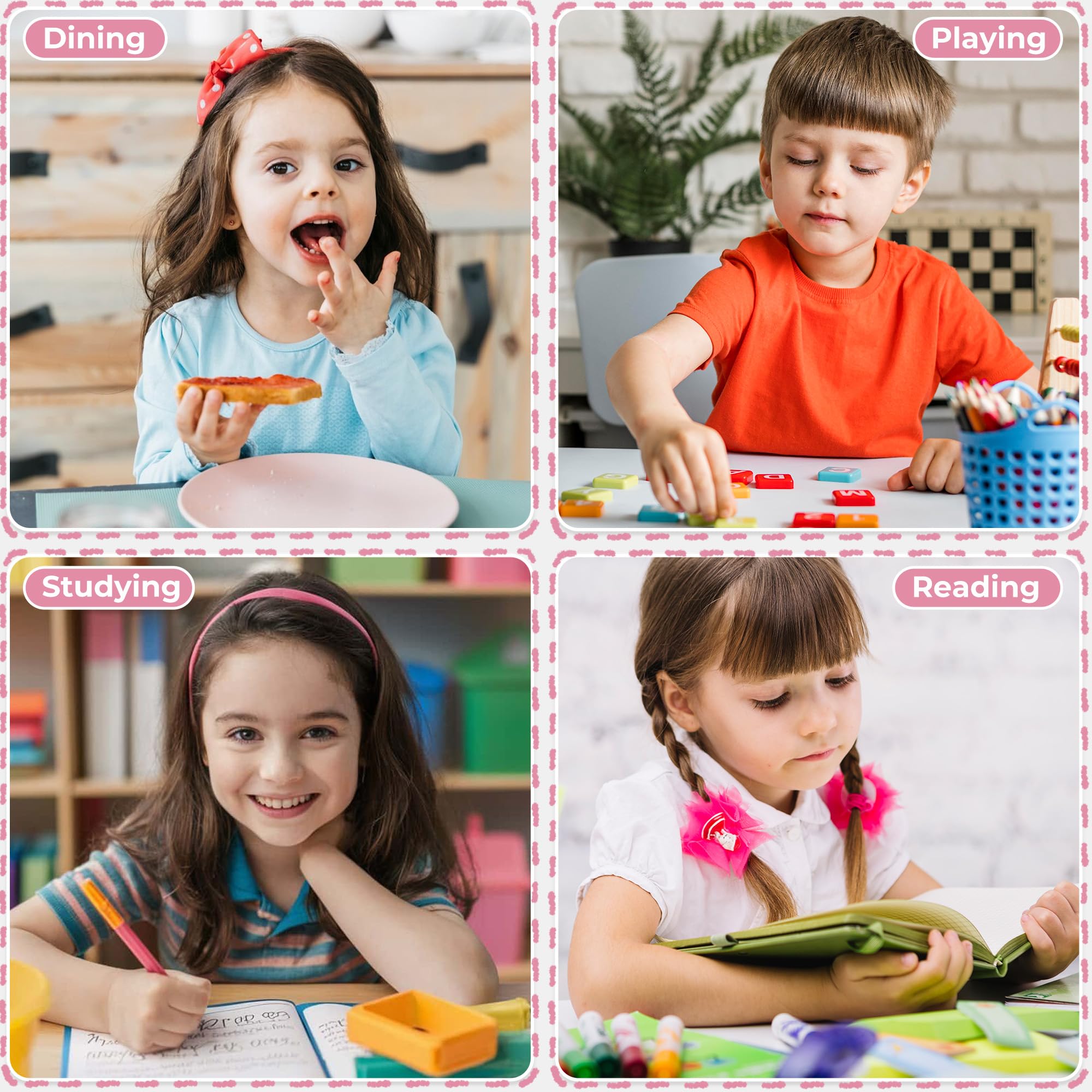 Height Adjustable Montessori Weaning Table and Chair Set for Toddlers Age 1-3