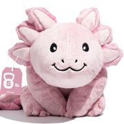 5 lb Unscented Weighted Pink Axolotl Dragon Stuffed Animal - Soft, Large Plush Toy