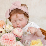 20inchs 50cm Lifelike Reborn Baby Doll, Adjustable Posture Vinyl & Fabric Newborn Doll